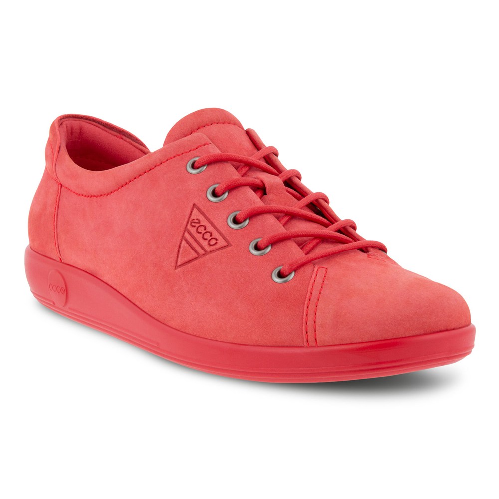 Tenis Mujer - ECCO Soft 2.0 Tie - Rojos - VUM368507